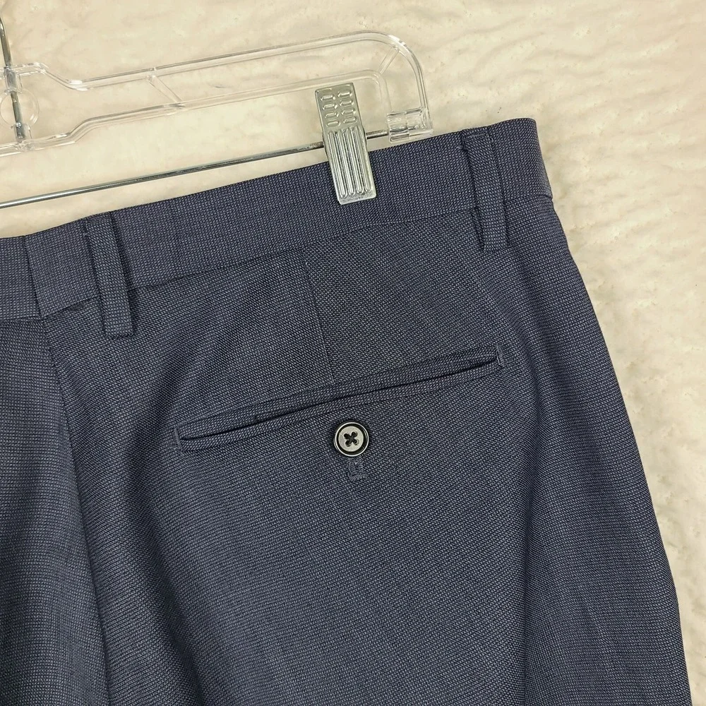 Banana Republic Dress Pants Mens 34‎ x 34 Navy Blue Modern Slim Trousers Slacks